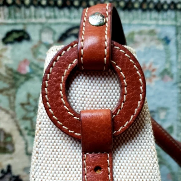 COLE HAAN Mini Handbag Purse Leather Trim - GVC - Picture 13 of 15